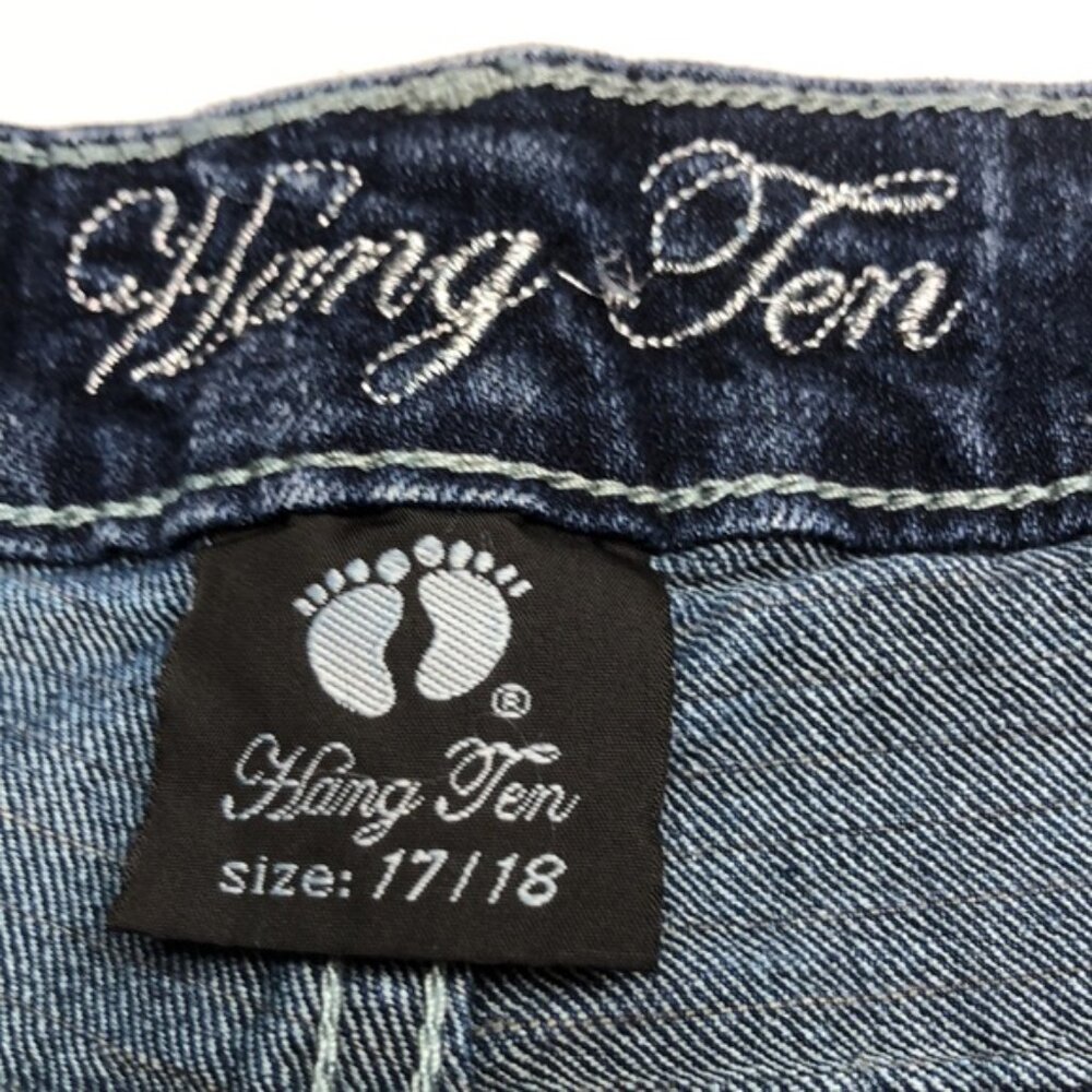 STRETCH HANG TEN RELAXED STRAIGHT LEG JEANS 18/34x32 ⭐ - Picture 2 of 11